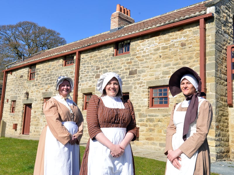 Beamish is a charity and the income from the cottages will support its work in preserving the region's heritage as well as its community outreach work. Pictured are Cat Cox-Field, Samantha Shotton and Rachael Marsden from Beamish Museum.