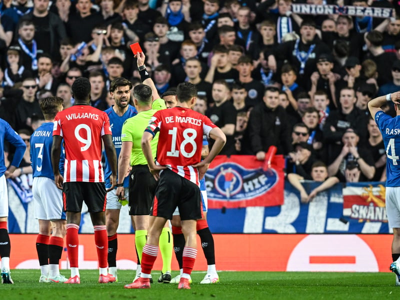 His slack pass allowed Bilbao to break and managed to get himself sent off in the process as he tried to halt the resulting attack. A horror of a night for the Dutch defender.