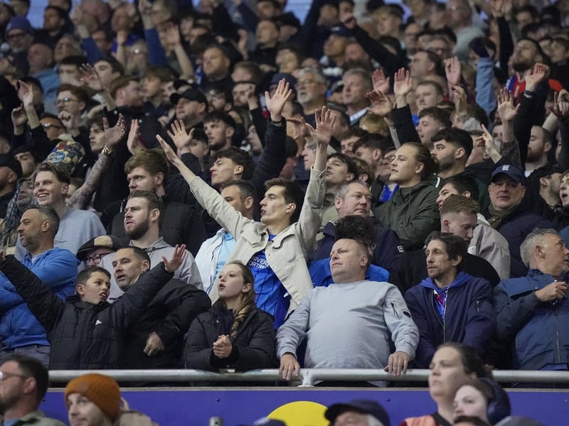 There were 2,445 Pompey fans making themselves heard once against at Coventry City last night.