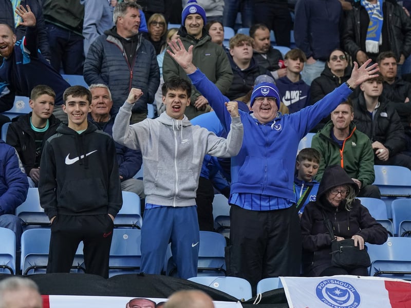 There were 2,445 Pompey fans making themselves heard once against at Coventry City last night.