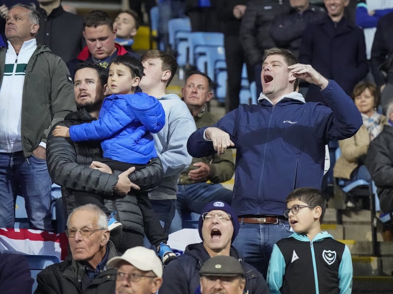 There were 2,445 Pompey fans making themselves heard once against at Coventry City last night.