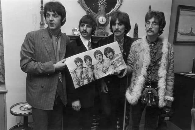 Original copies of some Beatles records - like versions of 'Sergeant Pepper's Lonely Hearts Club Band', as modelled by the band here - can be worth serious money.