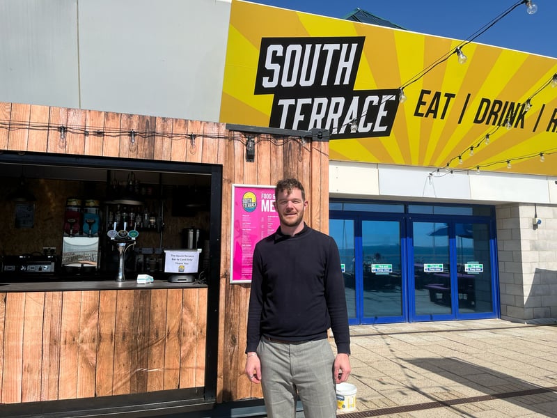 South Terrace Cafe and Bar has officially opened its doors last weekend. 

Pictured: Allan Higginson, general manager at the Pyramids and Exploria. 