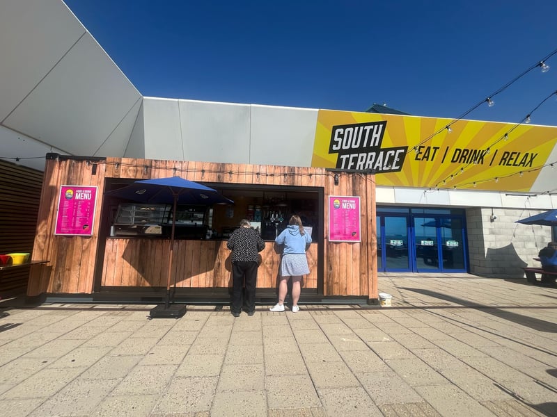 South Terrace Cafe and Bar will be dishing up a range of hot and cold drinks, snacks, ice cream and pizza - perfect for a sunny day.