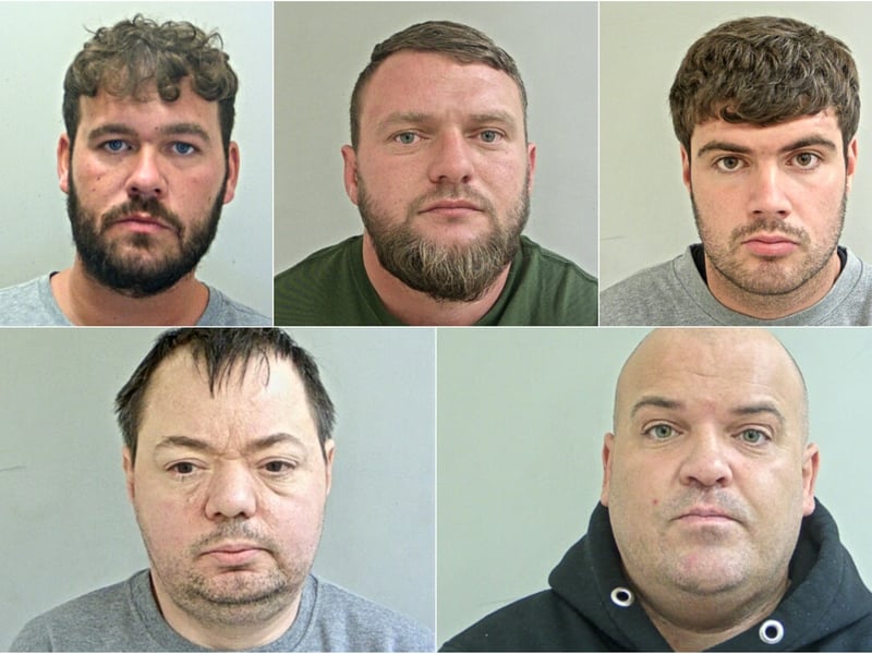 Liam Davies, 36, Samuel Higgins, 39, and three others were jailed for over 25 years for supplying cocaine in Preston, Carnforth and Carlisle. The group was part of a network linked to ringleader Daniel Roccia, previously jailed for 12 years.