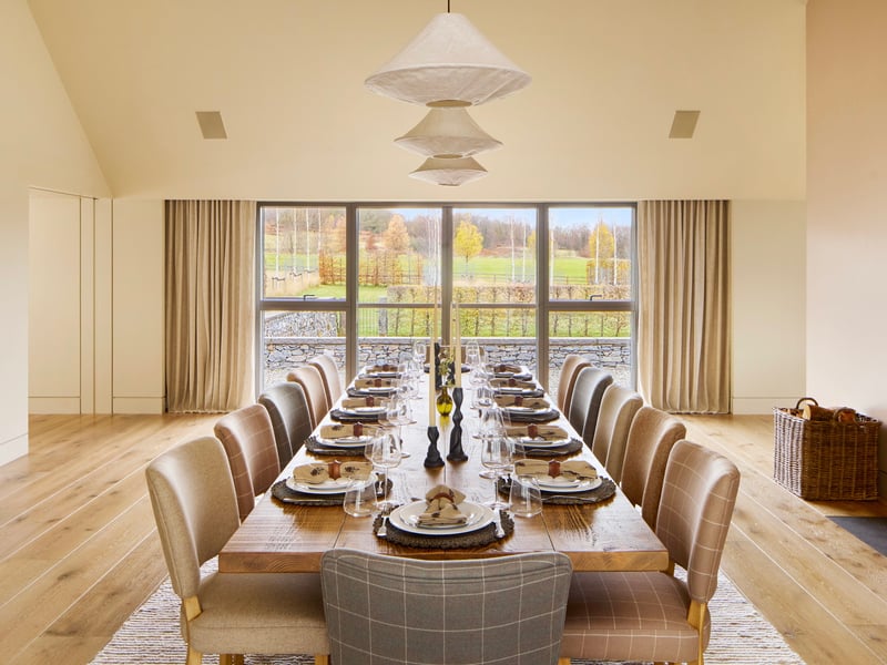 The main indoor dining area. Patricia says her late husband will be "smiling down on the family" after she scooped the house along with £250,000 in cash - for just £25.
