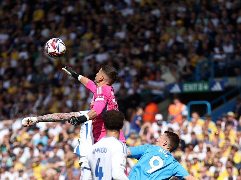 A couple of dominant catches from corners, one very decent second half save but his first mistake of this run, coming for a cross and connecting with his fist outside the box.