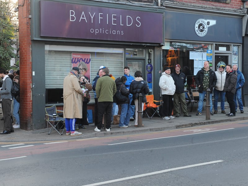Spirits were high outside The Vinyl Whistle in Headingley.
