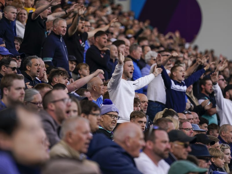 Pompey fans were in fine voice once again as they backed their team in the 2-2 draw with Derby County.