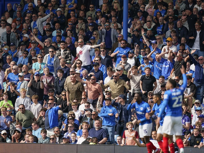 Pompey fans were in fine voice once again as they backed their team in the 2-2 draw with Derby County.