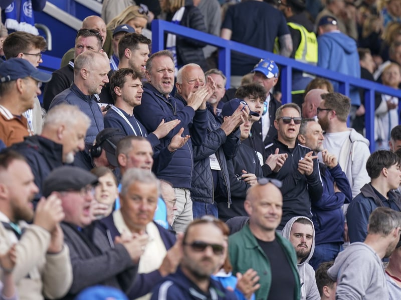 Pompey fans were in fine voice once again as they backed their team in the 2-2 draw with Derby County.