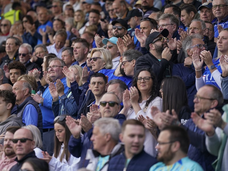 Pompey fans were in fine voice once again as they backed their team in the 2-2 draw with Derby County.