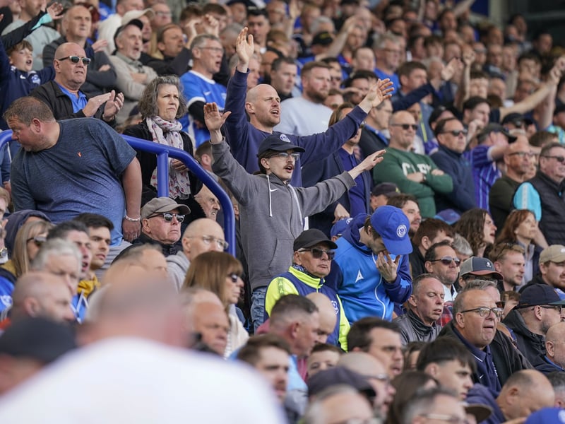 Pompey fans were in fine voice once again as they backed their team in the 2-2 draw with Derby County.
