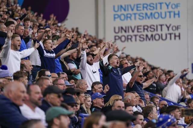 Pompey fans were in fine voice once again as they backed their team in the 2-2 draw with Derby County.
