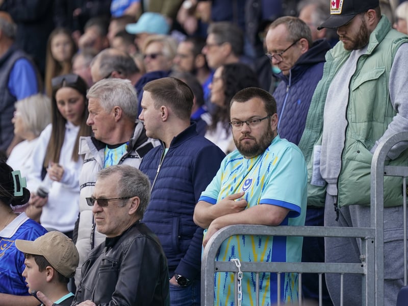 Pompey fans were in fine voice once again as they backed their team in the 2-2 draw with Derby County.