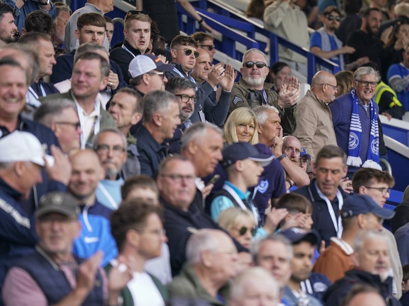 Pompey fans were in fine voice once again as they backed their team in the 2-2 draw with Derby County.