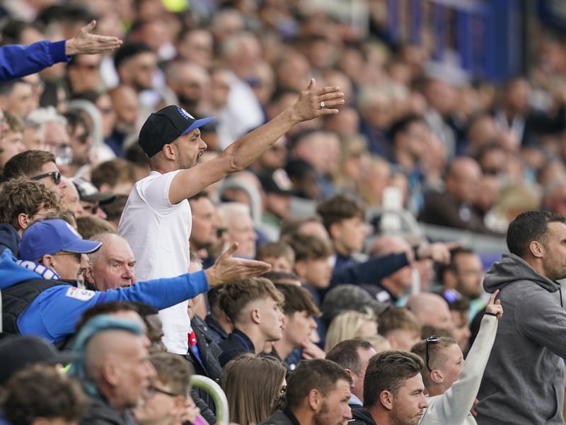 Pompey fans were in fine voice once again as they backed their team in the 2-2 draw with Derby County.