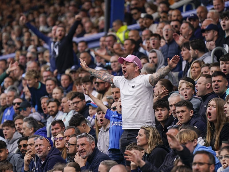 Pompey fans were in fine voice once again as they backed their team in the 2-2 draw with Derby County.