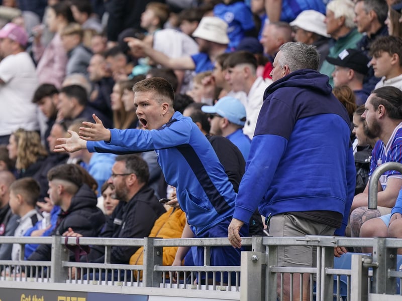 Pompey fans were in fine voice once again as they backed their team in the 2-2 draw with Derby County.