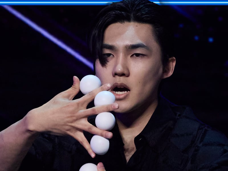 Masterful magician Eden Choi stunned the panel - and the audience - with his close-up magic. He's 11/1 to pull off the trick of winning the talent show.