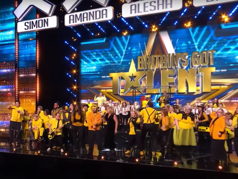 With over 100 members, charity group Electric Umbrella got the Golden Buzzer from none other than Simon Cowell. They are straight through to the semis and 9/1 to go onto the final and win.