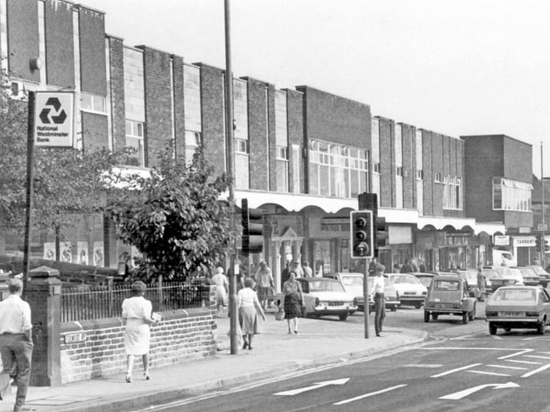 Broomhill shopping centre, Fulwood Road, Sheffield, in September 1982
