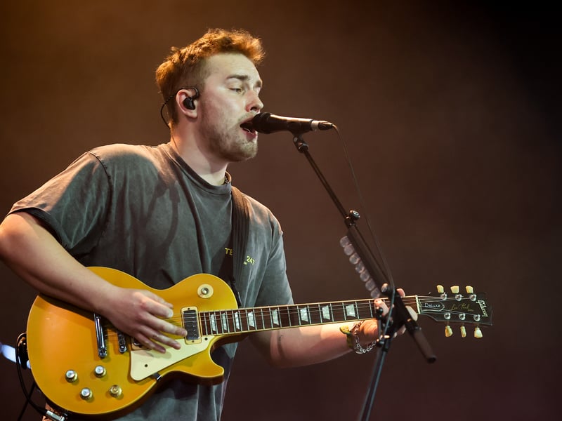 Sam Fender performs at the Mojave Tent during the 2025 Coachella Valley Music and Arts Festival at Empire Polo Club on April 12, 2025 in Indio, California