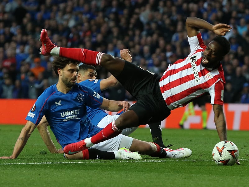 The Dutch defender is out after being sent off in last week's first leg at Ibrox.