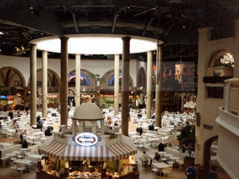 The Oasis Food Hall at Meadowhall shopping centre, Sheffield, in July 1991