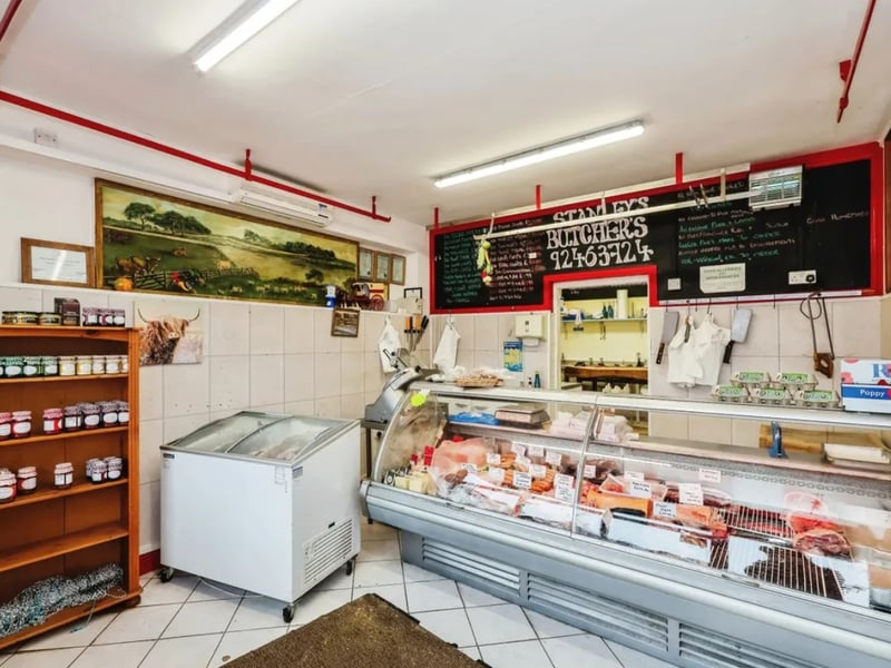 This is a unique sale as the price also includes a butchers next door. 