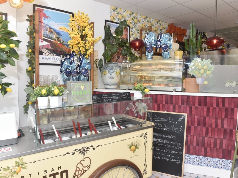 Florio's has kept its popular gelato and pizzeria menu but now offers sandwiches with freshly made bread.