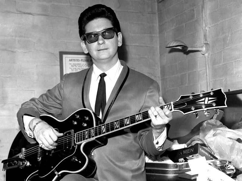 Roy Orbison in his dressing room during his 1964 concert tour in Yorkshire. Mr Berriff explained that while Roy Orbison became renowned for wearing sunglasses, it was only because he left his regular glasses on the flight to the UK that he started to wear them. But the look would become integral to his image.