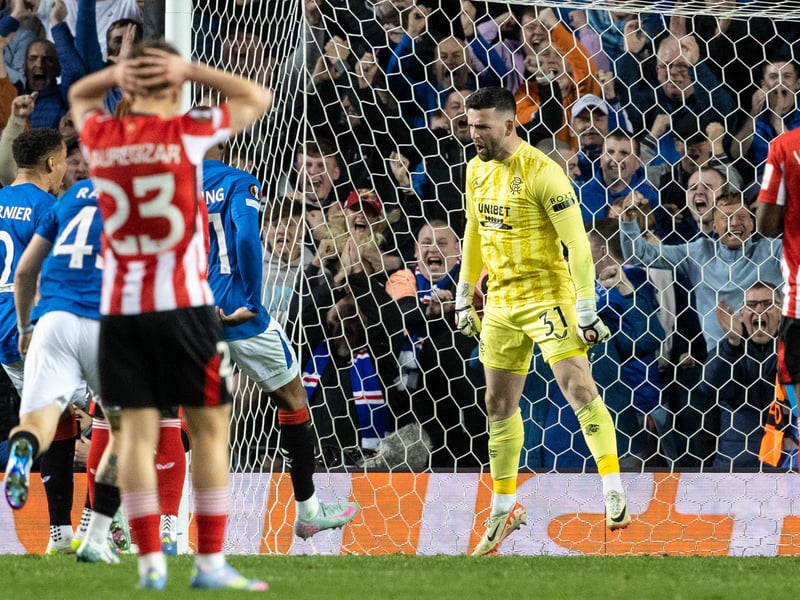 Managed to break into the team at the expense of Jack Butland, and performed well when called upon. Made a memorable penalty save against Athletic Bilbao in the Europa League quarter-finals, and will hope to push to become the regular number one at Ibrox next season. However, he does only have one year left on his current deal.