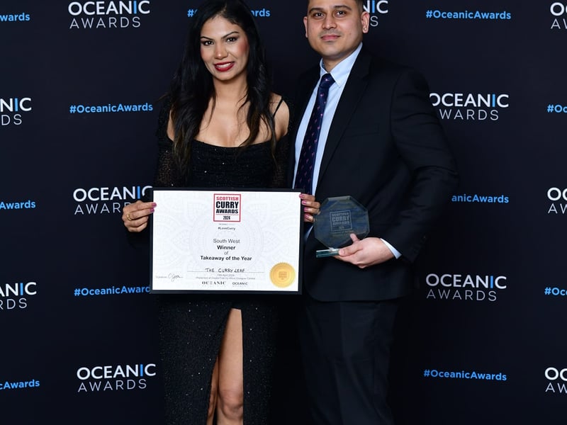 The winner was Rajinder Kaur of the Curry Leaf in Ayr. Special Recognition Award went to Virsa Indian Restaurant in Bathgate.