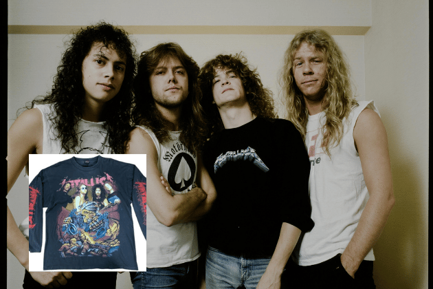 Long-sleeve band t-shirts, especially those with intricate graphics spanning the front, back, and sleeves, like this Metallica piece from their early 90s era, are highly collectible. Single-stitch construction is a hallmark of older, sought-after items. While some signs of age, such as light fading or minor wear, are common in true vintage, the rarity of the design and the overall condition of the graphics contribute significantly to their value among dedicated fans of the band and vintage music apparel enthusiasts.