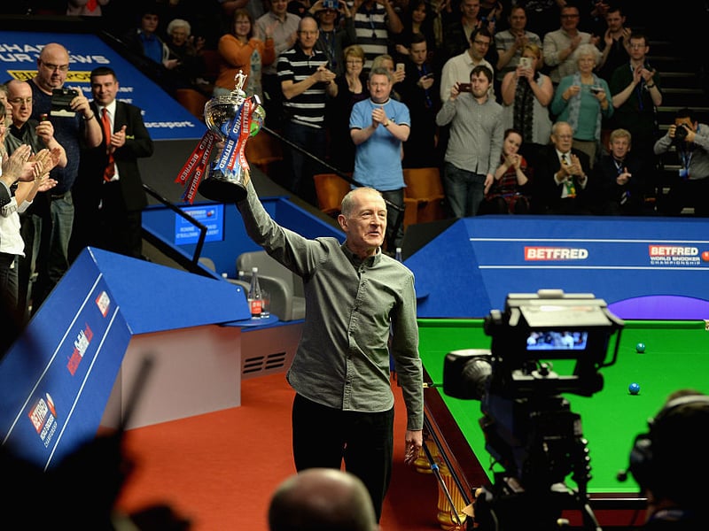 Steve 'Interesting' Davis came within a final black of equalling O'Sullivan and Hendry's titles - but lost to Dennis Taylor in the famous 1985 final after missing a tough pot. He had to settle for six - winning in 1981, 1983, 1984, 1987, 1988 and 1989.