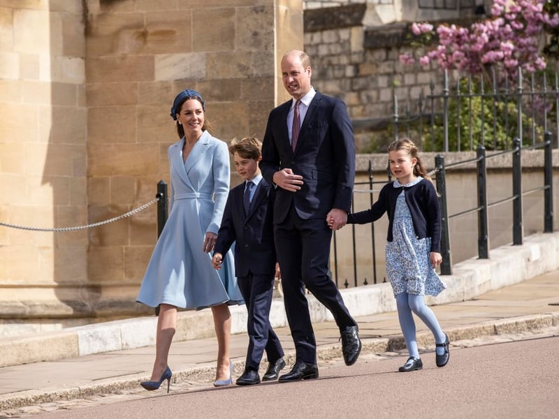In 2022, Catherine, Princess of Wales looked incredibly chic in a pastel blue Emilia Wickstead coat dress and Jane Taylor headband