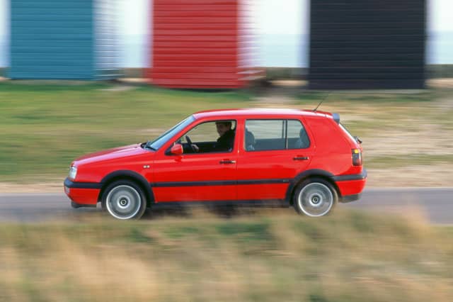 The Manchester United, Real Madrid and England legend's first car was a VW Golf not unlike this one. He bought it from the Ian Skelly dealership in Manchester in 1994, three years after signing for the Red Devils as a trainee. Despite the midfielder's success with Manchester United, it was not red like this car, but a striking turquoise.