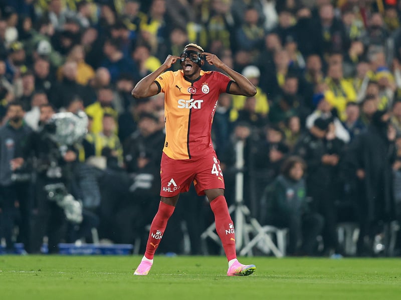 The free-scoring Nigerian scored six goals in seven games for the Turkish giants, earning an outstanding 8.09 average rating for his performances.