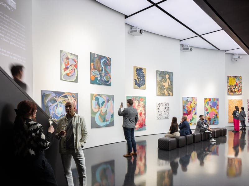 Inside the art gallery