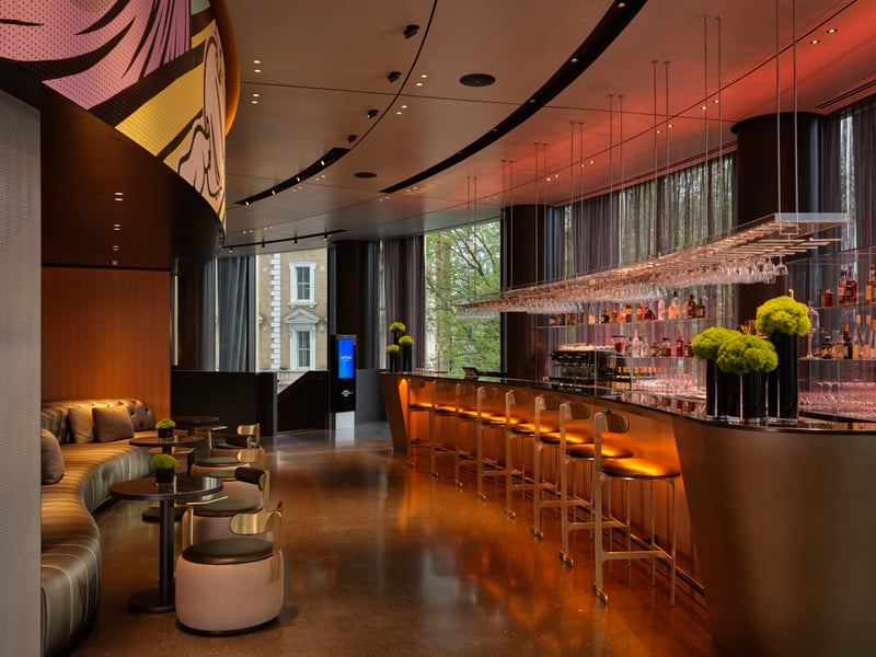 The lounge and cocktail bar