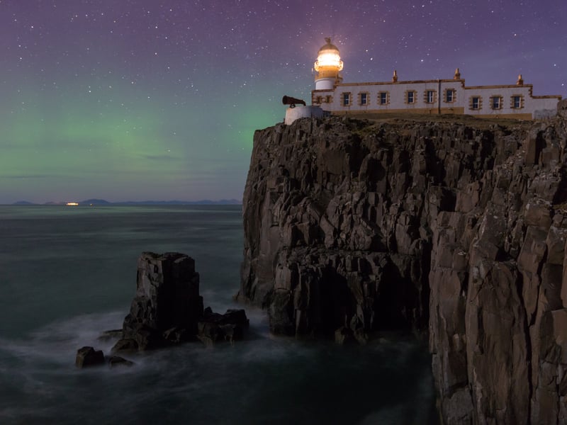 There are a number of good locations on the Isle of Skye to get excellent views of the night sky, with Neist Point in particular ideal for seeing the Northern Lights.