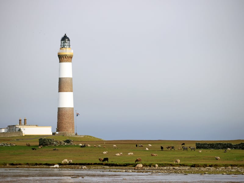 Part of the Orkney Islands, North Ronaldsay is a Dark Sky Island with no street lighting, open horizons and uninterrupted views of the night sky and, in the right conditions, the Northern Lights. The location is also famous for being home to the tallest land-based lighthouse in the UK and seaweed munching sheep.