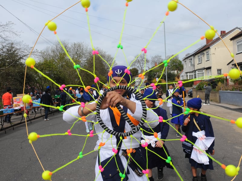 The annual Vaisakhi parade in Leeds set off from Chapeltown Road.