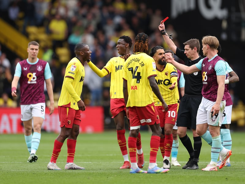 Yellow cards: 95; Red cards: 6.