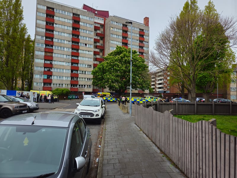 An air ambulance and police units have been scrambled to Pickwick House in Wingfield Street, Buckland, this evening.