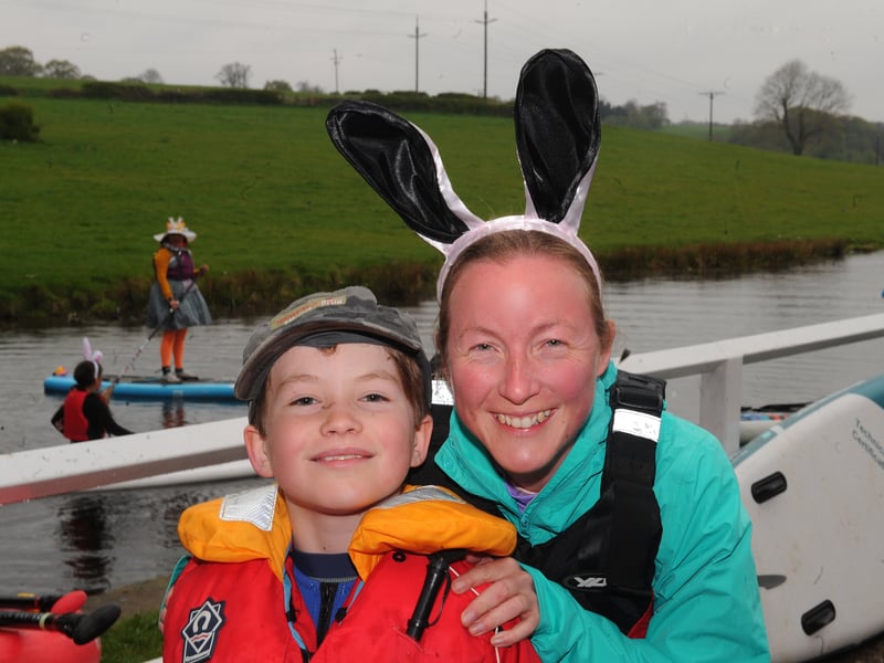 Katie Exelby and son George, nine, of Morley.