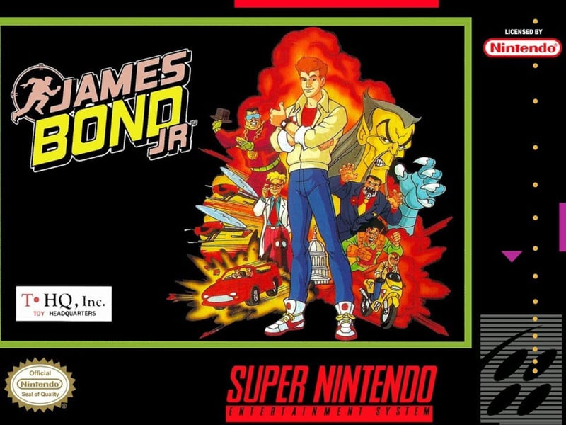 The first time the world's on James Bond and Nintendo came together was 'James Bond Jr.' - a side-scrolling platform games based on the animated television programme of the same name. It was released on both the NES and the SNES.