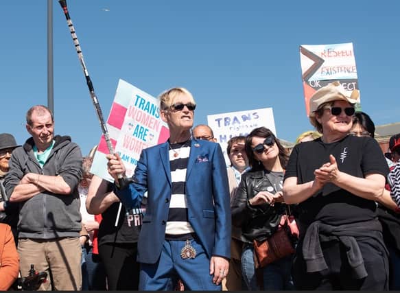 There was a big turn-out for the peacful pro-trans rally in Blackpool| Lucinda Herbert