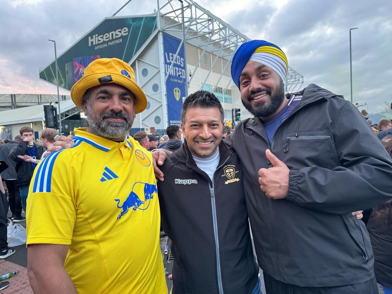 Fans outside Elland Road.